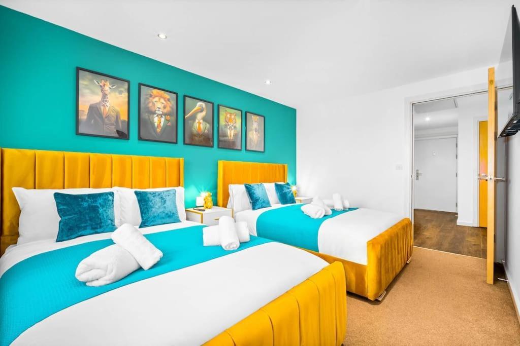 Spacious 2 Bed Apt B'Ham Cc With Parking Sleeps 7 Μπέρμιγχαμ Εξωτερικό φωτογραφία