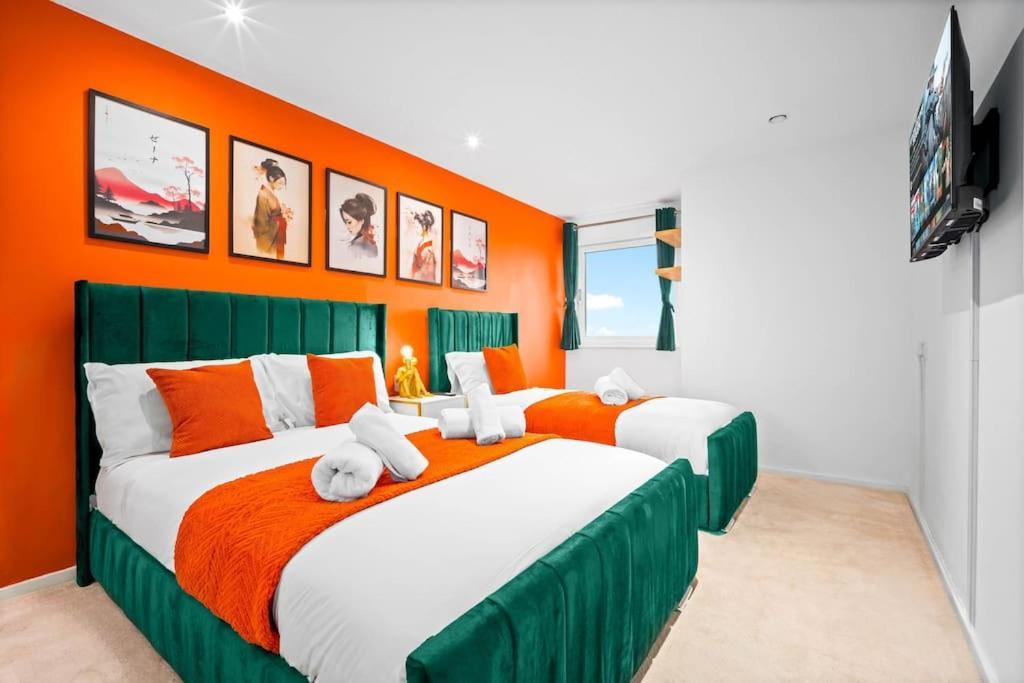 Spacious 2 Bed Apt B'Ham Cc With Parking Sleeps 7 Μπέρμιγχαμ Εξωτερικό φωτογραφία